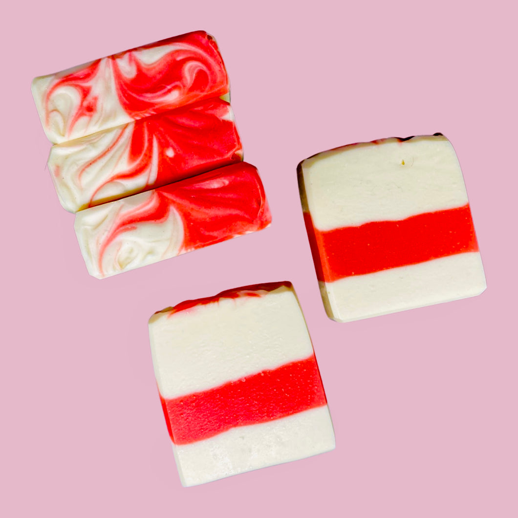 Candy Cane Winter Soap