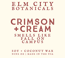 Load image into Gallery viewer, Smells Like Crimson + Cream - University of Oklahoma Inspired Candle
