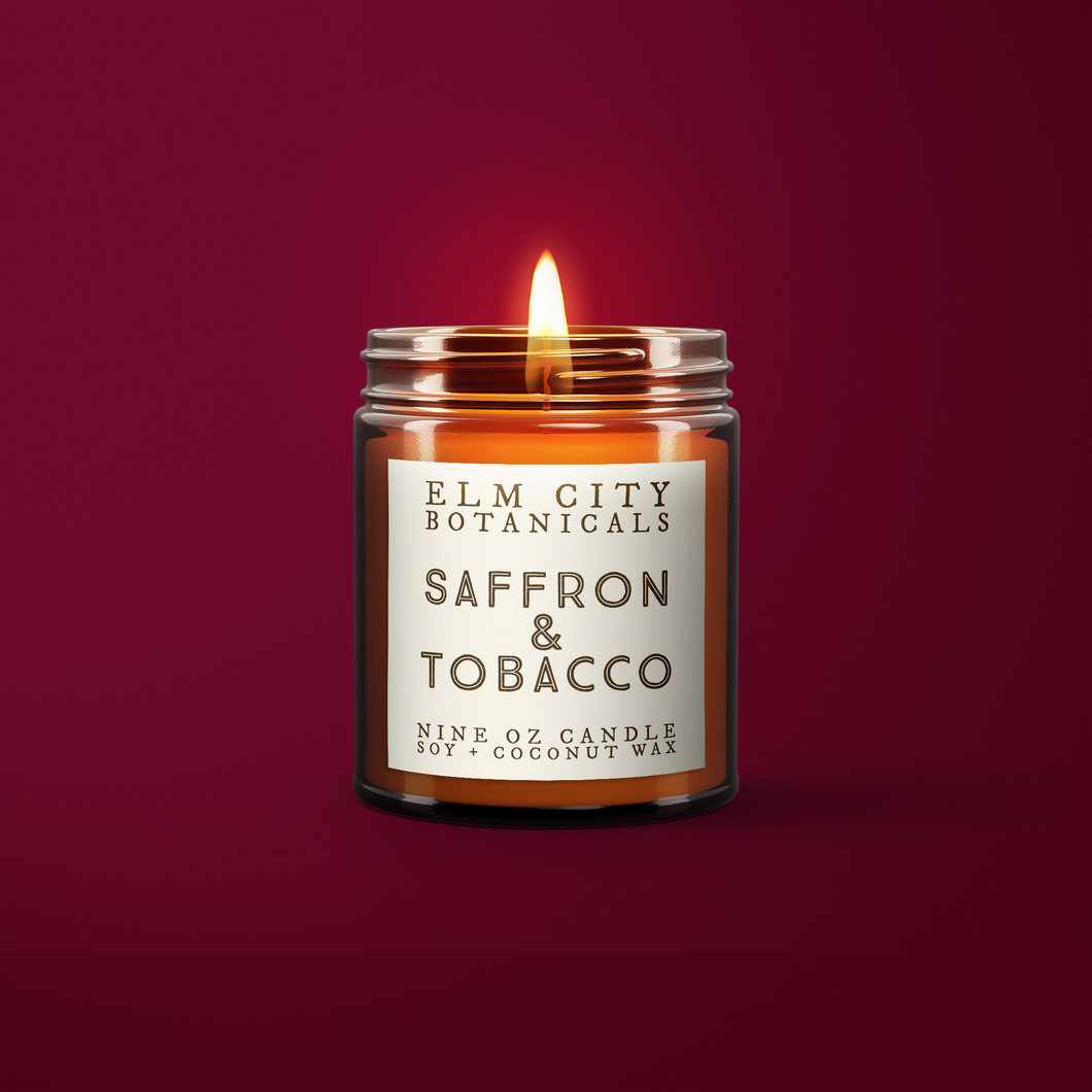 Saffron + Tobacco Luxury Candle