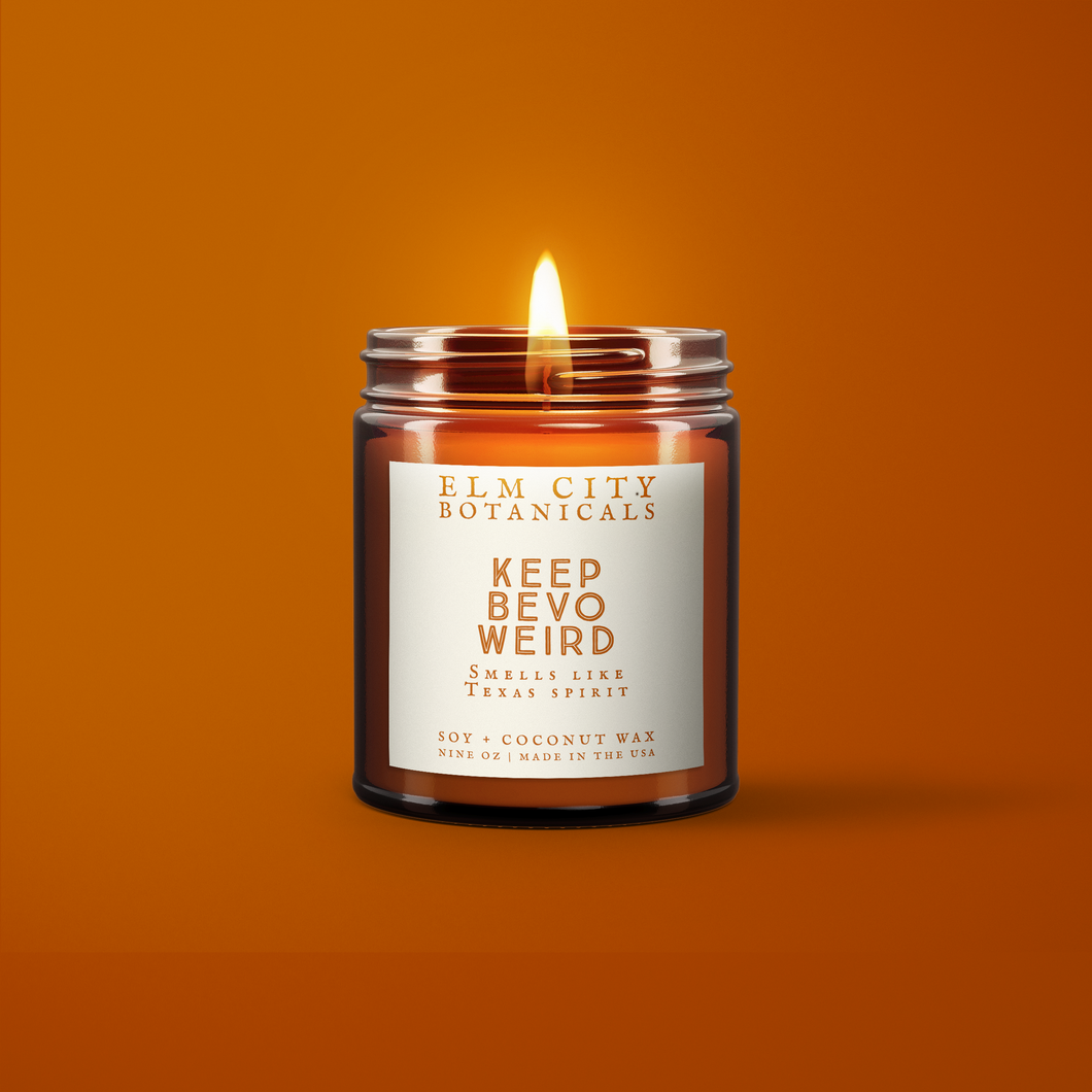 Keep Bevo Weird - University of Texas Inspired Candle